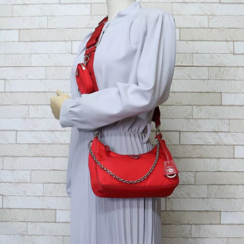 PRADA Shoulder Bag Cross Body 1BH204 Nylon 2WAY used - Picture 6 of 7